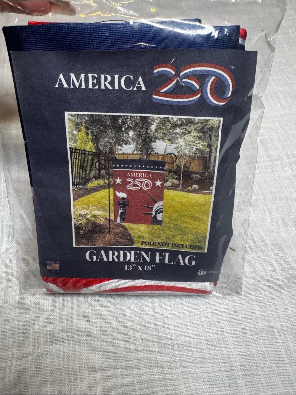America 250 Garden Flag - Red, White & Blue